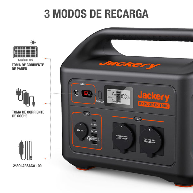 Jackery Explorer 1000 Estación de energía portátil