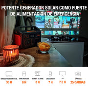 Jackery Solar Generator 500 (Explorer 500 + SolarSaga 100W)